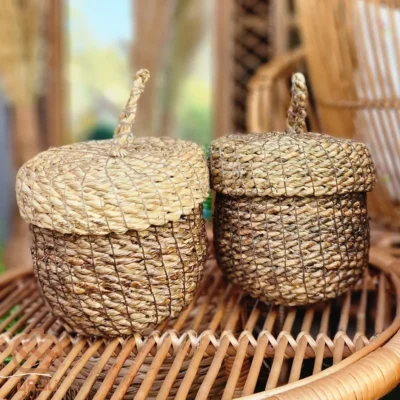 سبد حصیری مدل بلوط